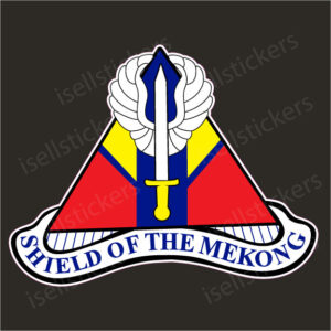 Army 13th Combat Aviation Battalion Shield of the Mekong Car Truck Bumper Sticker Window Decal