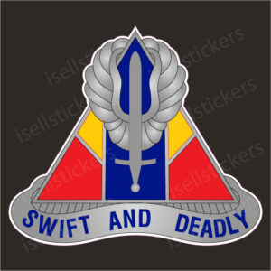 Army 13th Aviation Regiment Swift and Deadly Bumper Sticker Window Decal