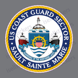 US Coast Guard Sault Sainte Marie USCG Military Vinyl Bumper Sticker Window Decal - Image 4