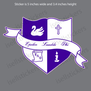 Lee University Epsilon Lambda Phi Crest Decal Sticker