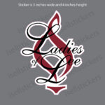 Lee University Ladies of Lee Women's Choir Window Decal Bumper Sticker