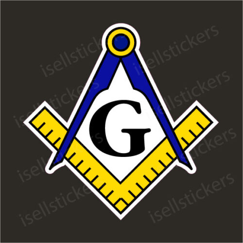 Freemason Compass Masonic Mason Auto Car Bumper Sticker Window Decal
