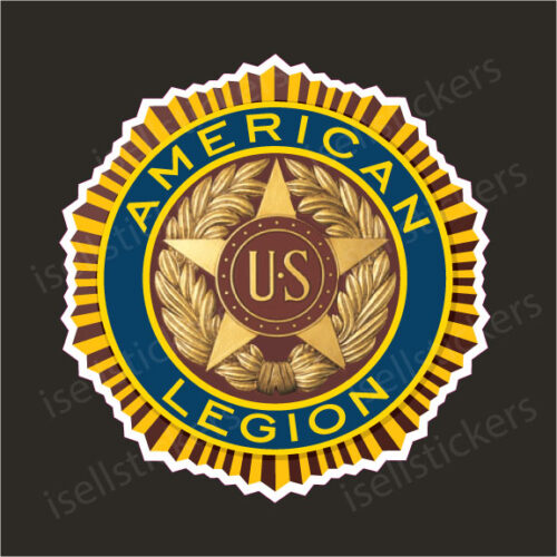 American Legion US War Veterans Logo Car Bumper Sticker Window Decal