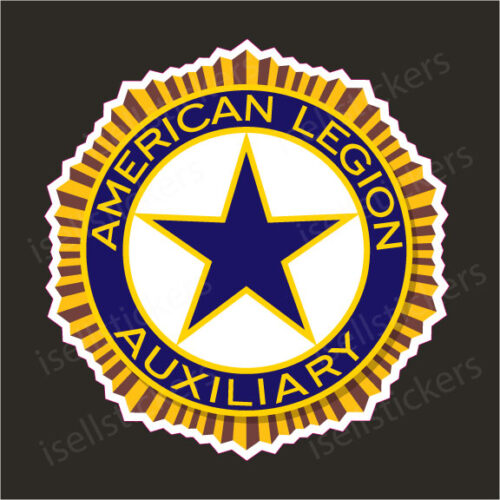 American Legion Auxiliary US War Veterans Logo Car Bumper Sticker Window Decal