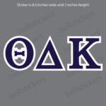 Lee University Theta Delta Kappa Standard Window Bumper Sticker Car Decal