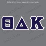 Lee University Theta Delta Kappa Standard Window Bumper Sticker Car Decal