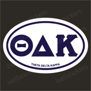 Lee University Theta Delta Kappa Euro Window Bumper Sticker Car Decal