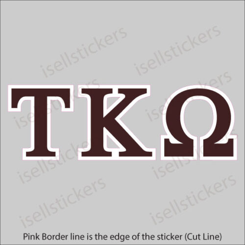 Lee University Tau Kappa Omega Standard Window Bumper Sticker Car Decal