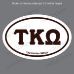 Lee University Tau Kappa Omega Euro Window Bumper Sticker Car Decal