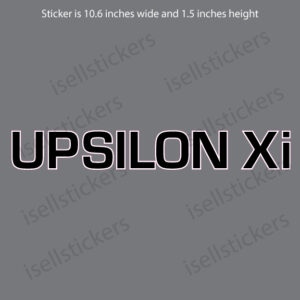 Lee University Upsilon Xi Eurostile Window Bumper Sticker Car Decal
