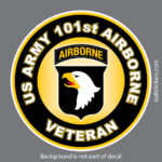 101st Army Airborne Division Screaming Eagle Veteran Bumper Sticker Window Decal