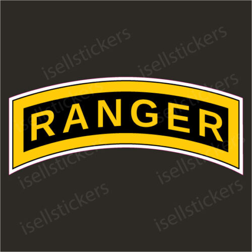 AR-2328 Army Ranger Tab Military Vinyl Bumper Sticker Window Decal