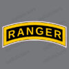 AR-2328 Army Ranger Tab Military Vinyl Bumper Sticker Window Decal