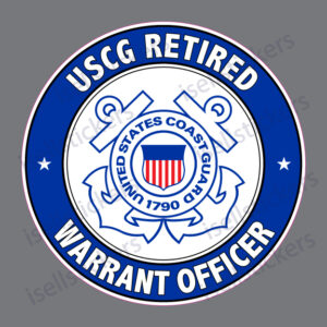 Coast Guard Retired Warrant Officer Military Car Bumper Sticker Window Decal - Image 4