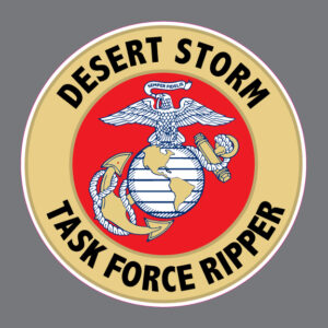 Marine Corps Desert Storm Task Force Ripper Kuwait USMC Bumper Sticker Window Decal