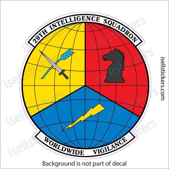 Air Force 29th Intelligence Squadron ISR Military Bumper Sticker Window Decal - Image 2