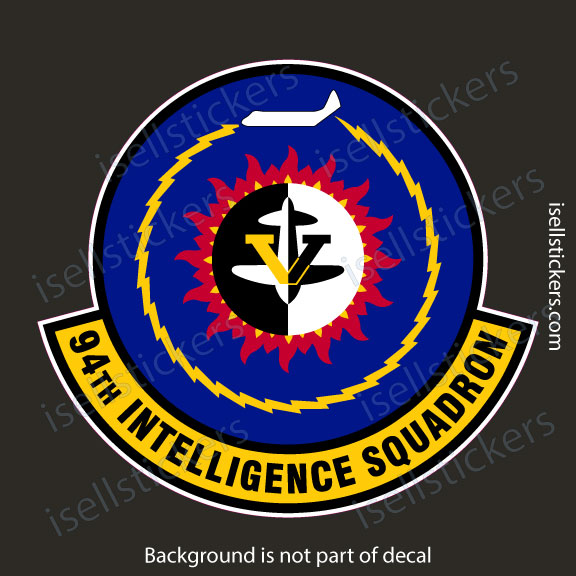 94th Intelligence Squadron ISR Air Force Military Bumper Sticker Window Decal - Image 2