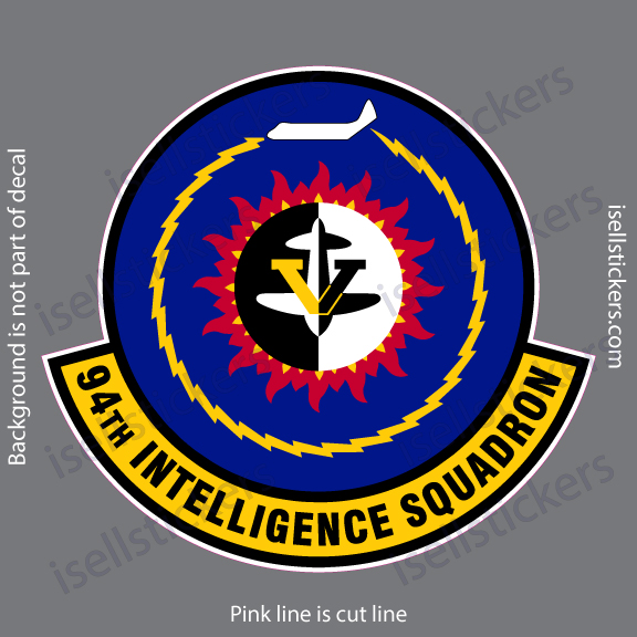 94th Intelligence Squadron ISR Air Force Military Bumper Sticker Window Decal
