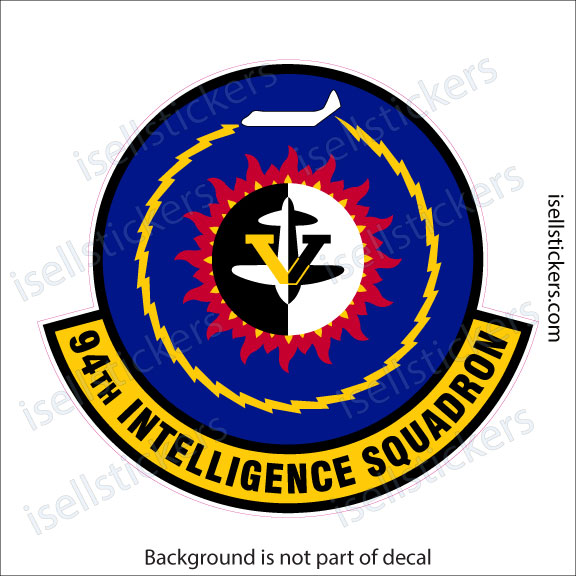 94th Intelligence Squadron ISR Air Force Military Bumper Sticker Window Decal - Image 3