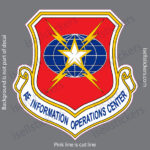 Air Force Information Operations Center AFIOC Military Bumper Sticker Window Decal