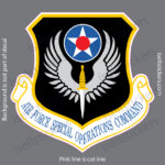 Air Force Special Operations Command Military Bumper Sticker Window Decal
