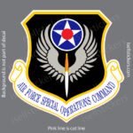 Air Force Special Operations Command Military Bumper Sticker Window Decal