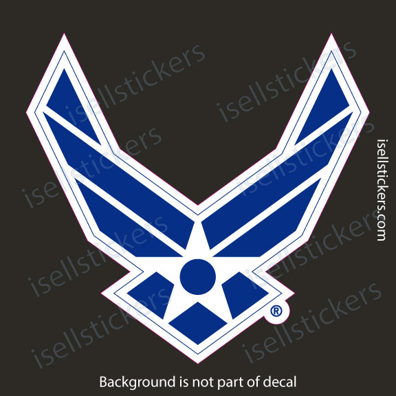 Air Force Wings USAF Military Bumper Sticker Window Decal - Image 3