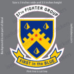 57th Fighter Group Army Air Force USAF Military Bumper Sticker Window Decal