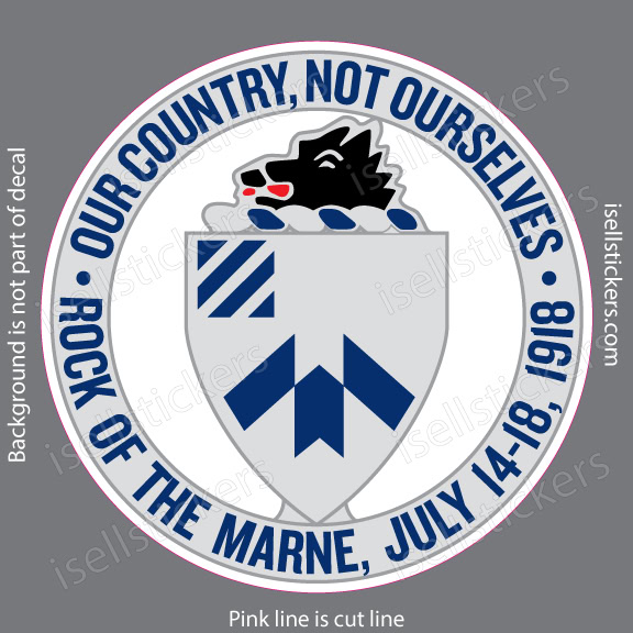 1st Battalion 30th Infantry Regiment Army Window Decal Bumper Sticker