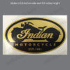 - Indian Motorcycle Oval Euro Bike Retro 1901 Window Decal Bumper Sticker