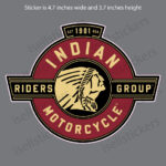 Indian Motorcycle Riders Group Decal Sticker