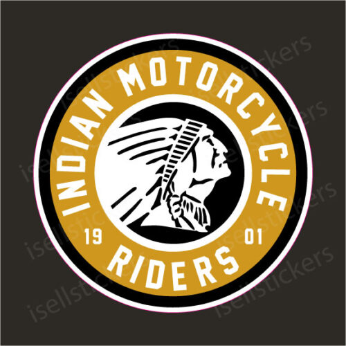 New Indian Motorcycle Riders Group Decal Sticker