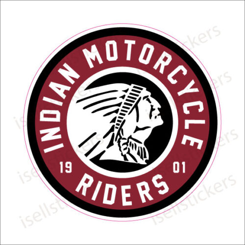 New Indian Motorcycle Riders Group Decal Sticker