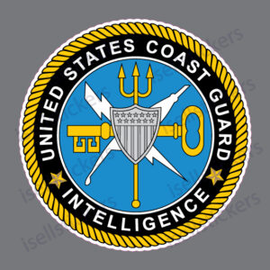 USCG Coast Guard Intelligence Semper Paratus Military Bumper Sticker Window Decal - Image 4