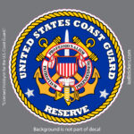 USCG Coast Guard Reserve Seal Bumper Sticker Vinyl Window Decal