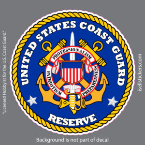 USCG Coast Guard Reserve Seal Bumper Sticker Vinyl Window Decal