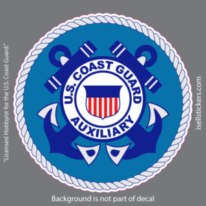 USCG Coast Guard Auxiliary Portal Crest Bumper Sticker Vinyl Window Decal