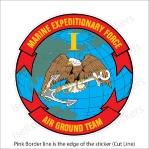 1st Marine Expeditionary Force Air Ground Bumper Sticker Window Decal