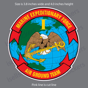 1st Marine Expeditionary Force Air Ground Team Vinyl Military Bumper Sticker Window Decal - Image 5