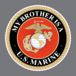 My Brother is a US Marine Corps Military Vinyl Window Decal Bumper Sticker