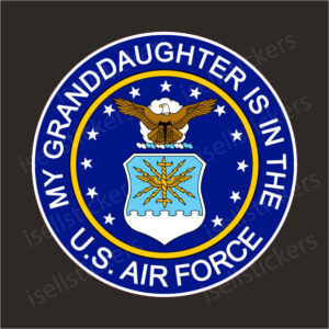My Granddaughter is in the US Air Force Bumper Sticker Window Decal