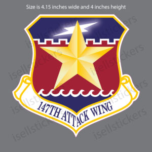 Air Force Texas Air National Guard 147th Attack Wing Decal Sticker