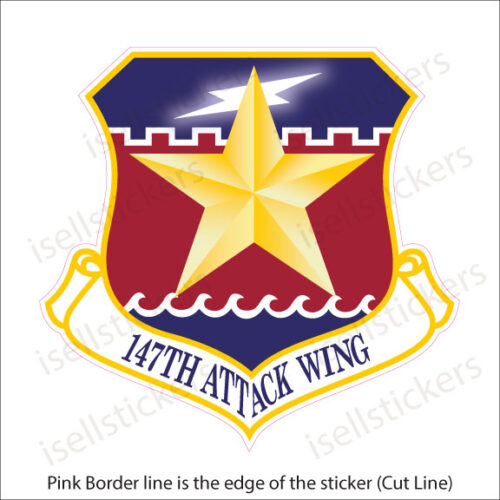 Air Force Texas Air National Guard 147th Attack Wing Decal Sticker
