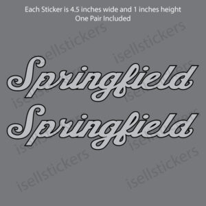 Indian Motorcycle Springfield Thunder stroke Decal Sticker Silver