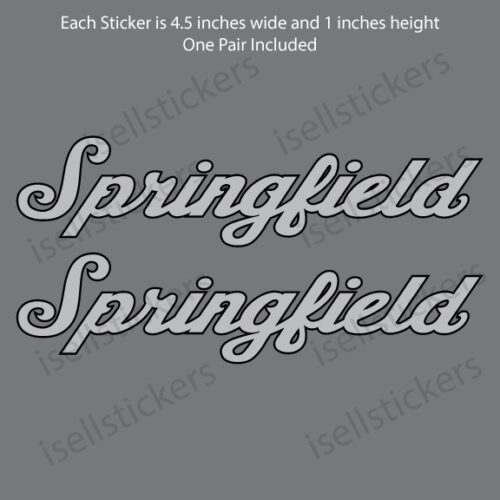 Indian Motorcycle Springfield Thunder stroke Decal Sticker Silver