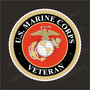 USMC Marine Corps Veteran EGA Semper Fi Decal Sticker 4inch