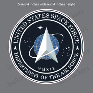 US Space Force Logo Military Air Force Bumper Sticker Window Decal