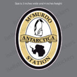 ST-200 McMurdo Station Antarctica Decal Sticker