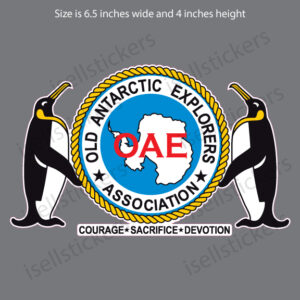 OAE Old Antarctic Explorers Association Bumper Sticker Window Decal