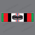 Afghanistan Campaign Service Ribbon with Knife Veteran Military Decal Sticker